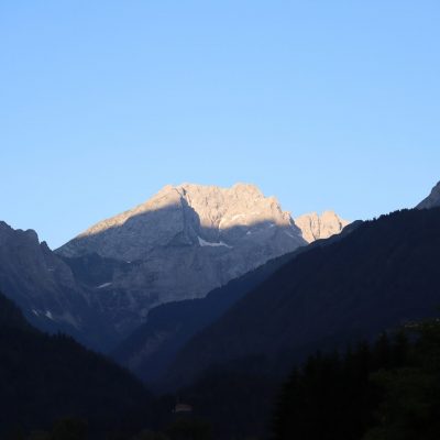 Blick vom Gailtal zum Eiskargletscher