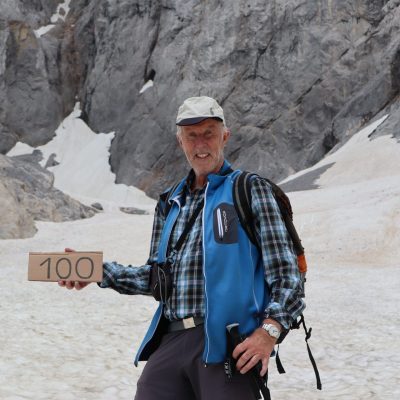 Gerhard Hohenwarter war am 8. Juli 2018 das hundertste Mal im Eiskar