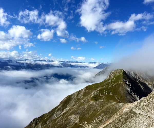Hochalpiner Ausblick an Karwendel Höhenweg