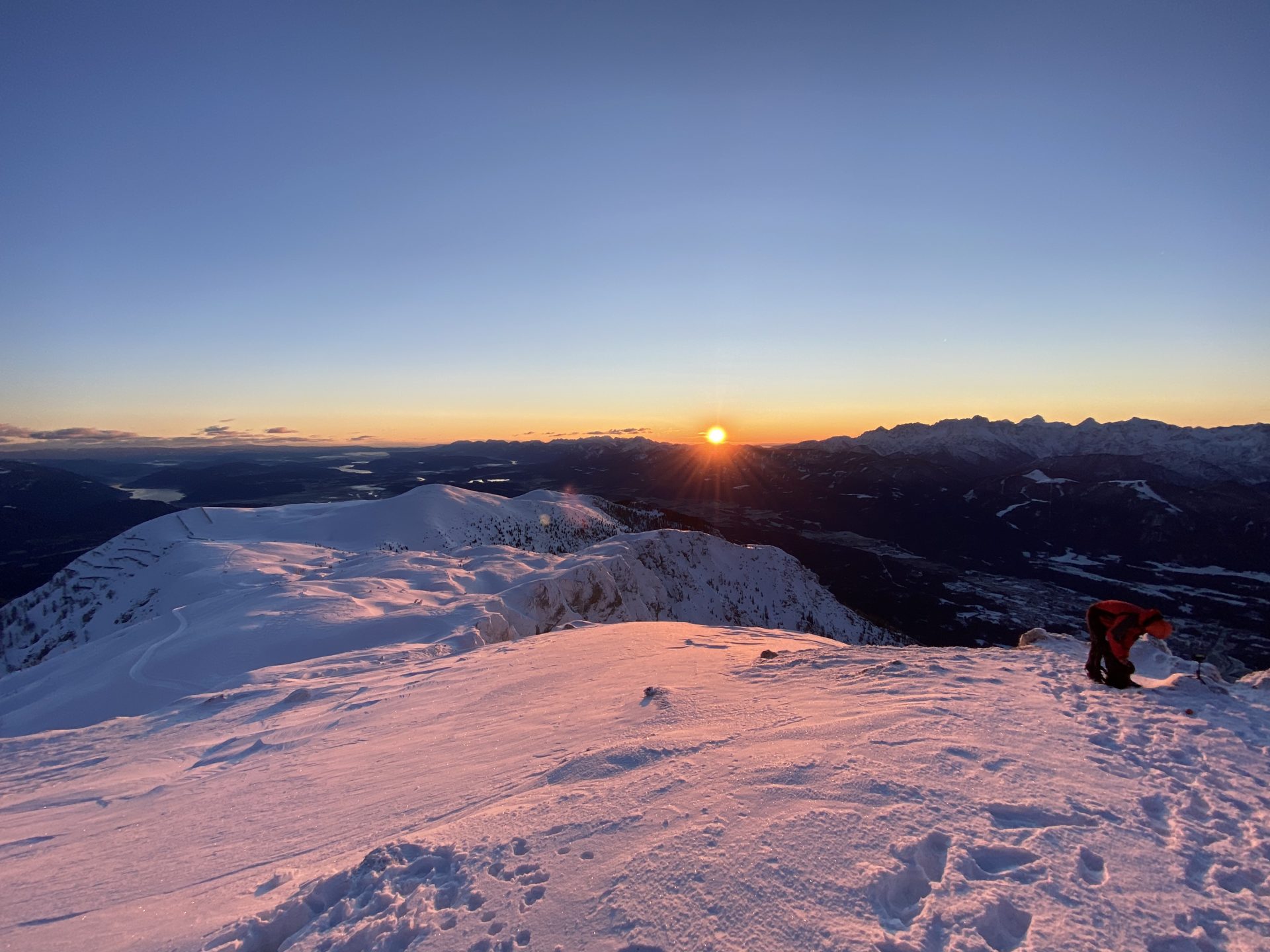 Faszination Sonnenaufgang im Winter