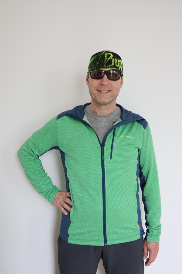 Der neue "Holz-Fleece"-Midlayer von Vaude - das CROZ FLEECE JACKET II