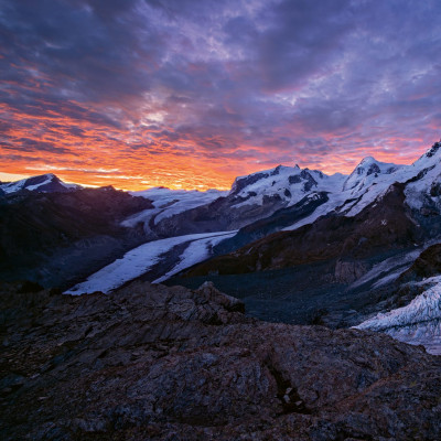 Das Breithorn mit dem Theodulgletscher in den Walliser Alpen – fotografiert von Bernd Ritschel