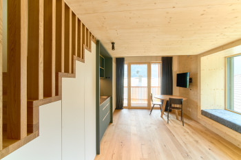 Daberer Teamhaus 2 - eines der Tiny Apartments mit Galerie für Daberer-Teammembers | Foto: der daberer