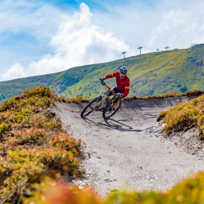 Biken am Kornocktrail auf der Turracher Höhe