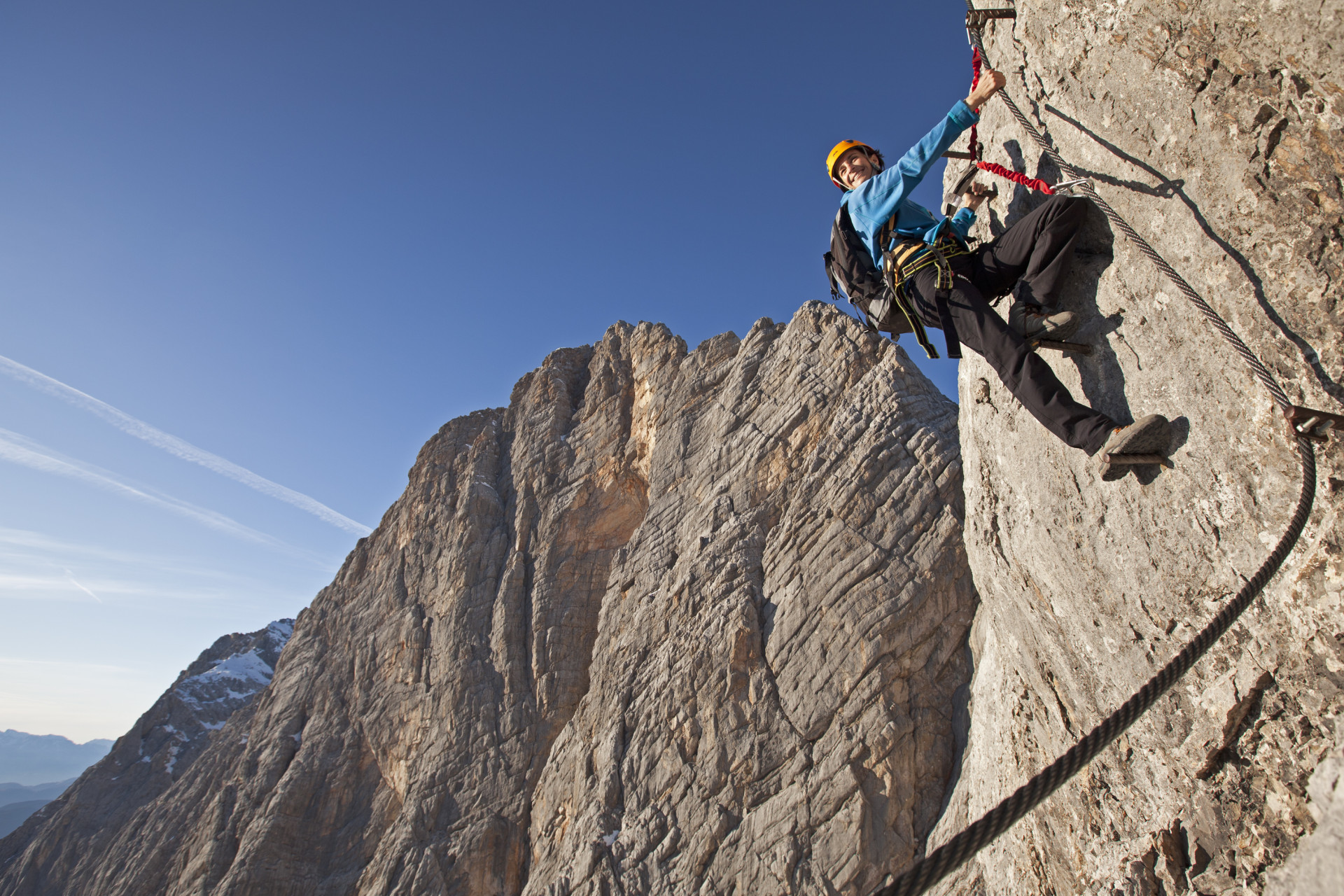 Alpinismus am Stahlseil