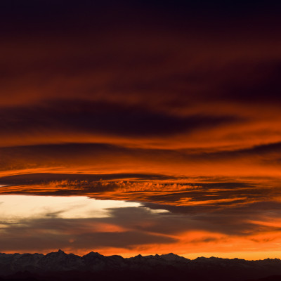 Himmel über dem Dachstein Seethalerhütte Raffalt