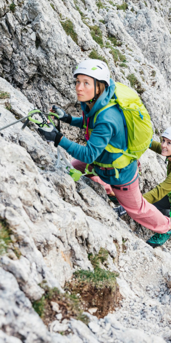 Die Vier für den Klettersteig