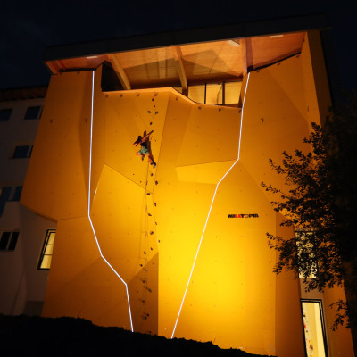 Kletterhalle Villach Aussenkletterwand 2