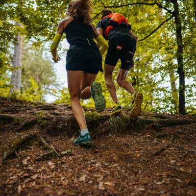 Trailrunning auf den Kitzelberg über dem Klopeiner See; Freunde