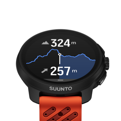 Suunto_Race 2-CORAL ORANGE-Front tilt-CORAL ORANGE-Altitude graph